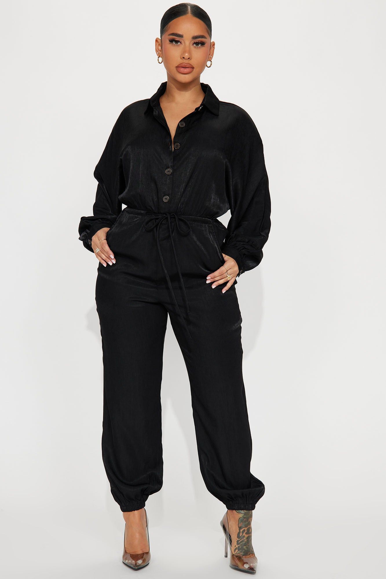 See You There Jumpsuit - Black sold by Fashion Nova