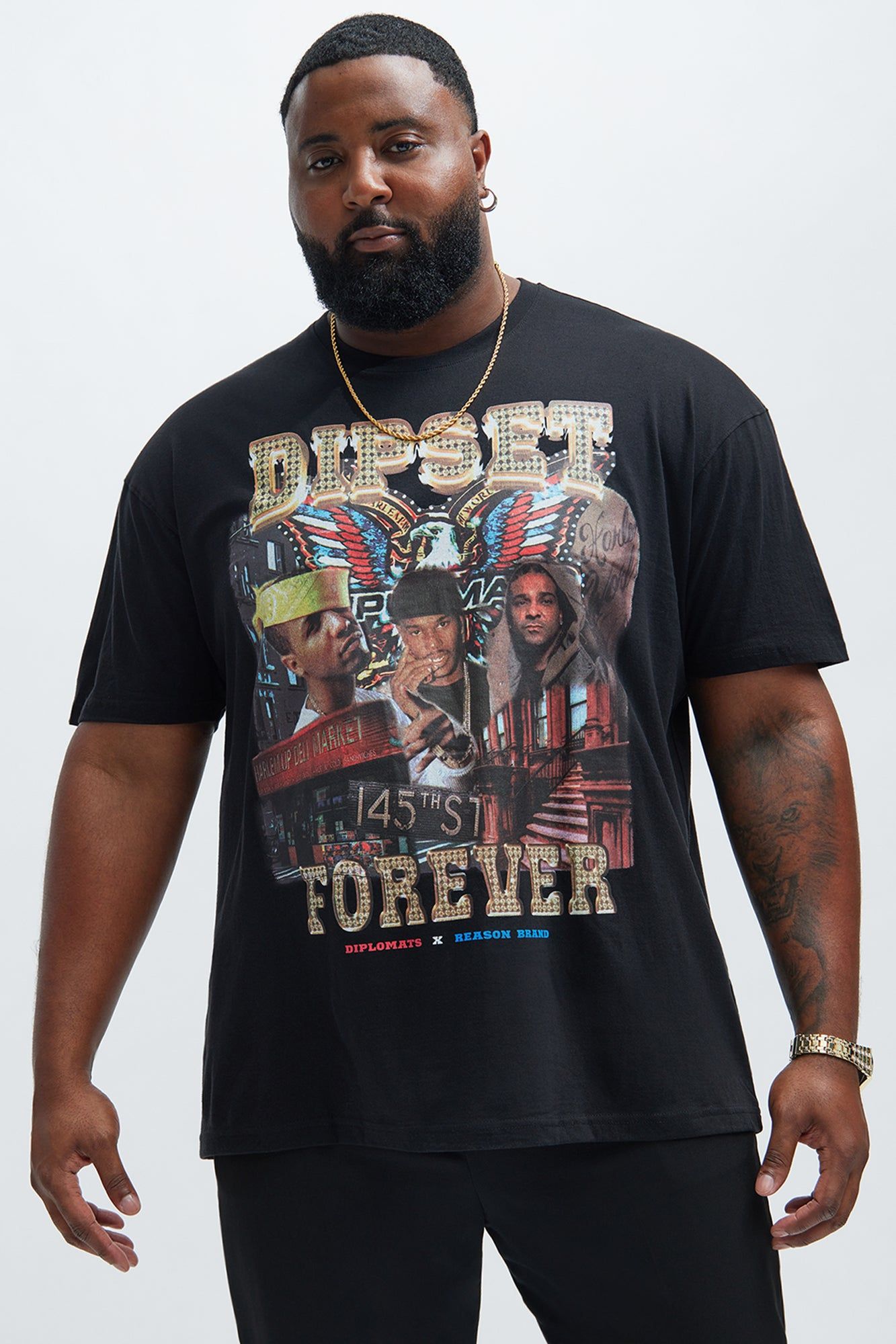 Dipset Forever Short Sleeve Tee - Black sold by Fashion Nova product image thumbnail 4