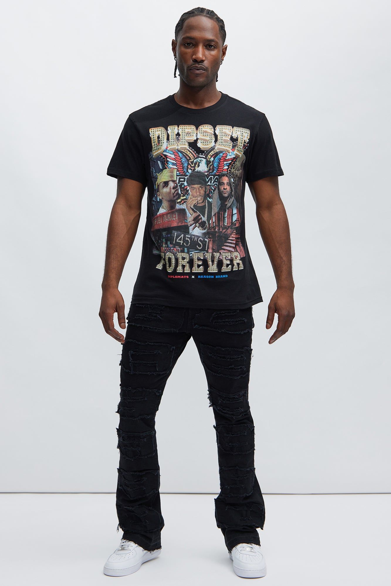 Dipset Forever Short Sleeve Tee - Black sold by Fashion Nova product image thumbnail 2