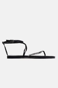 Feeling Focused Flat Sandals - Black sold by Fashion Nova