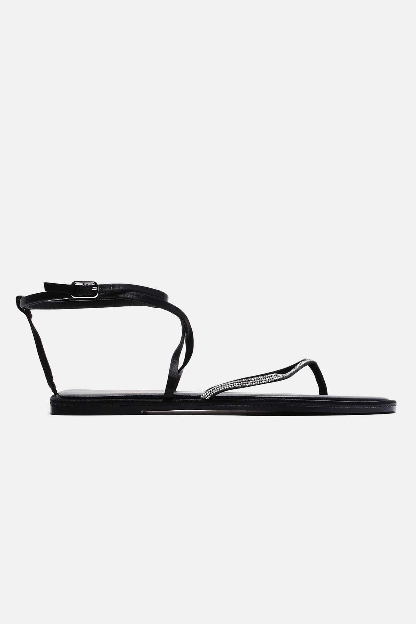 Feeling Focused Flat Sandals - Black sold by Fashion Nova product image thumbnail 2