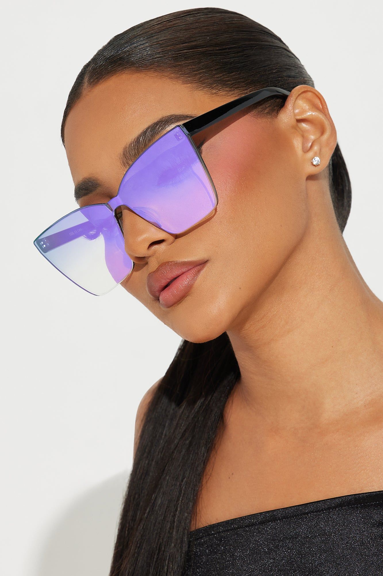 Trophy Treatment Sunglasses - Purple sold by Fashion Nova