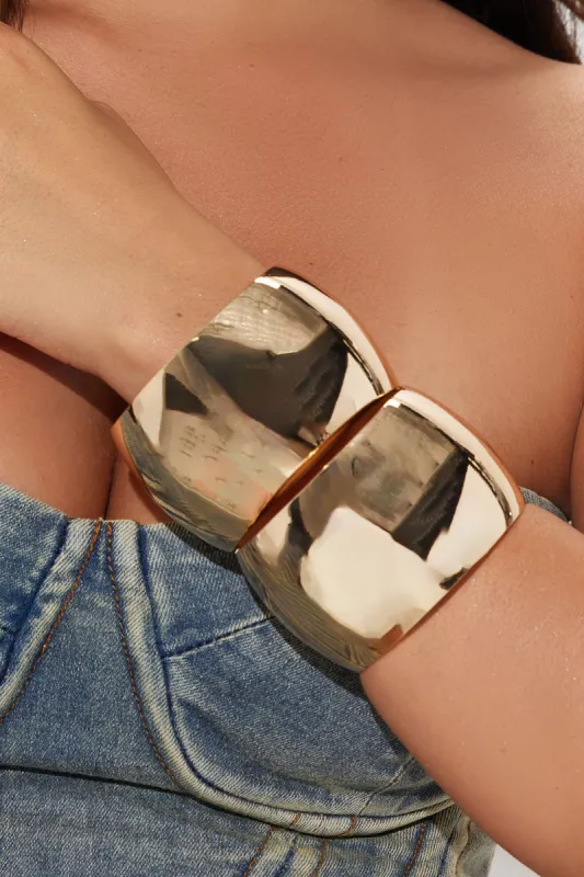 Marilla 2 Piece Bracelet Set - Gold sold by Fashion Nova