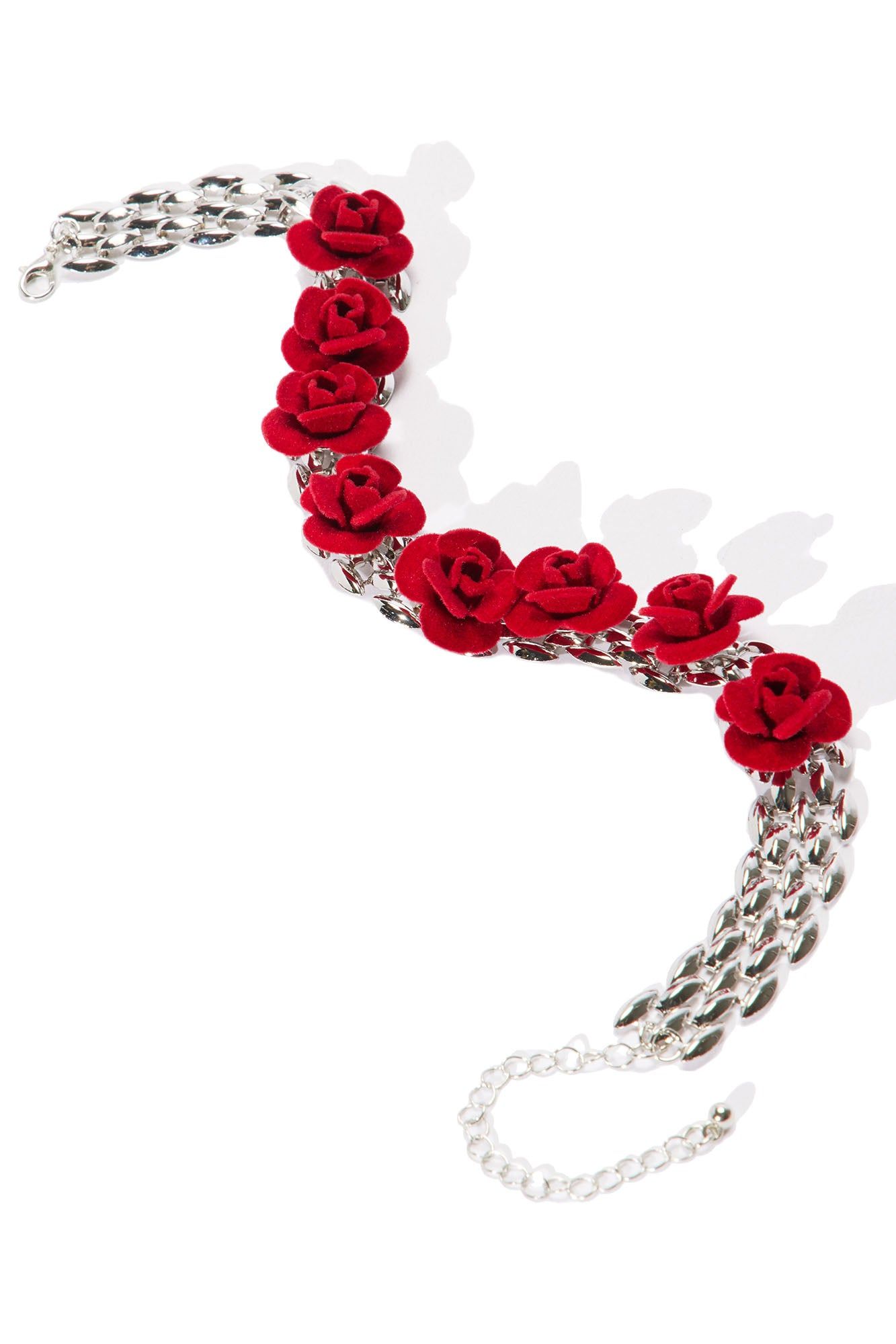 True Romance Choker - Silver/Red sold by Fashion Nova product image thumbnail 3