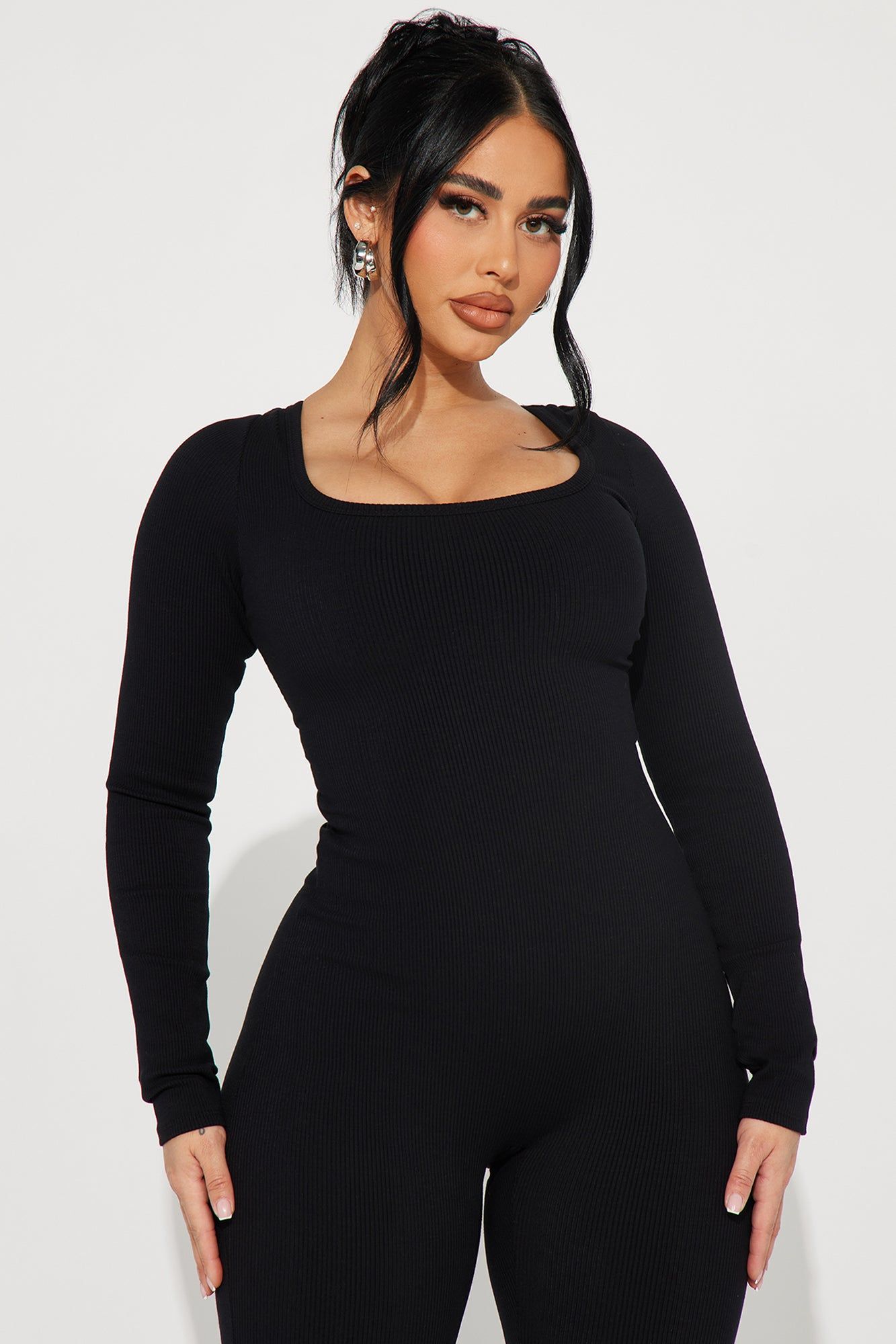 Audrey Snatched Jumpsuit - Black sold by Fashion Nova product image thumbnail 2