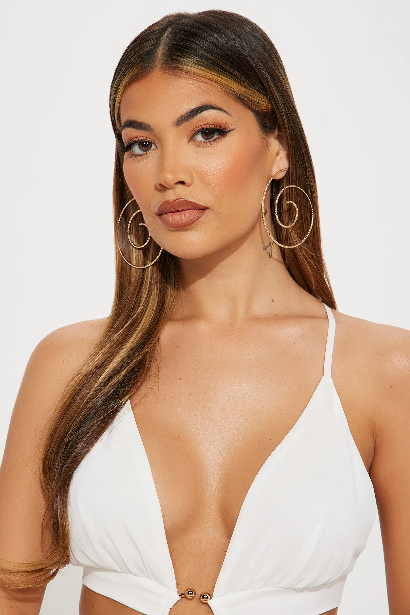 You Have Me Hypnotized Drop Earrings - Gold sold by Fashion Nova product image thumbnail 2