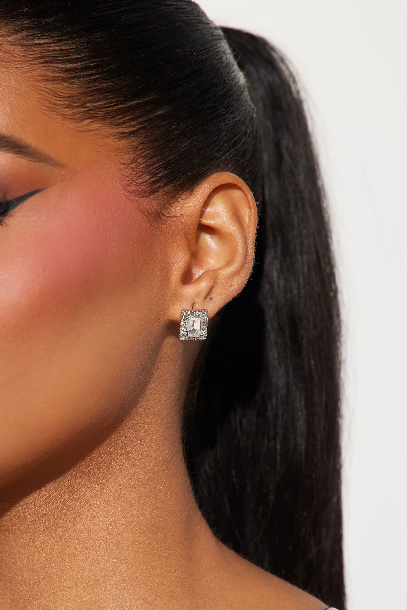 Mrs Claus Earrings Holiday Box - Silver sold by Fashion Nova