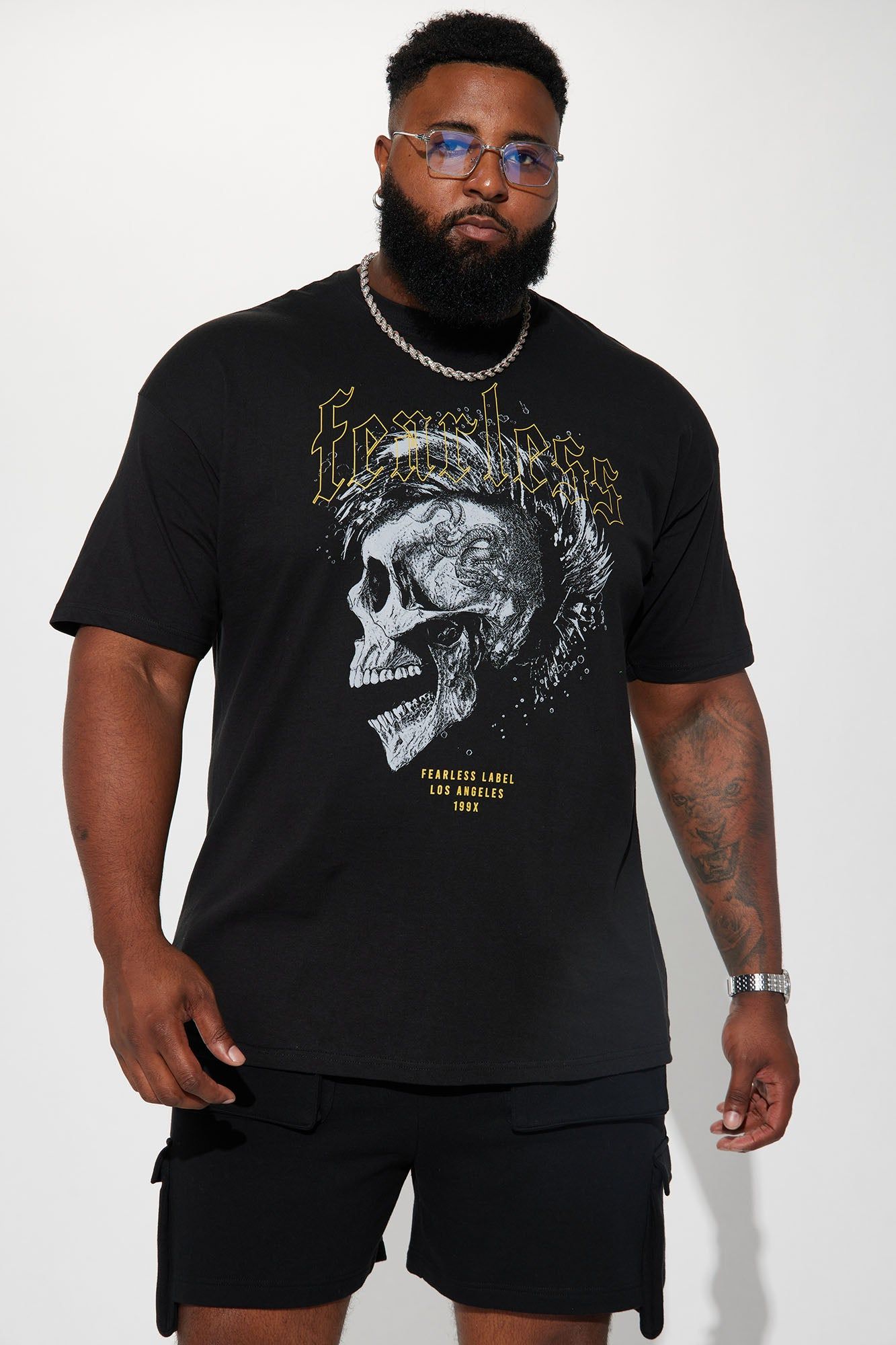 Fearless Label Short Sleeve Tee - Black sold by Fashion Nova product image thumbnail 2