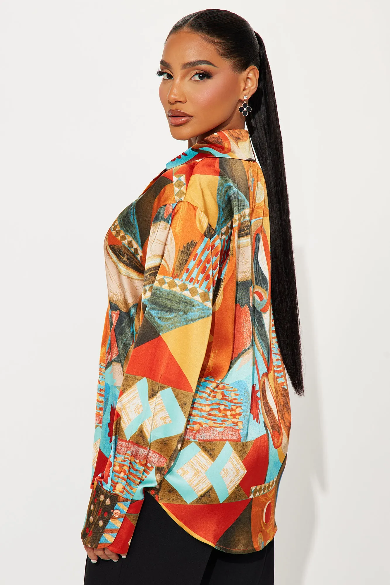 Miami Sunsets Shirt - Orange/combo sold by Fashion Nova product image thumbnail 3