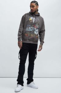 Wasted Youth Hoodie - Charcoal sold by Fashion Nova
