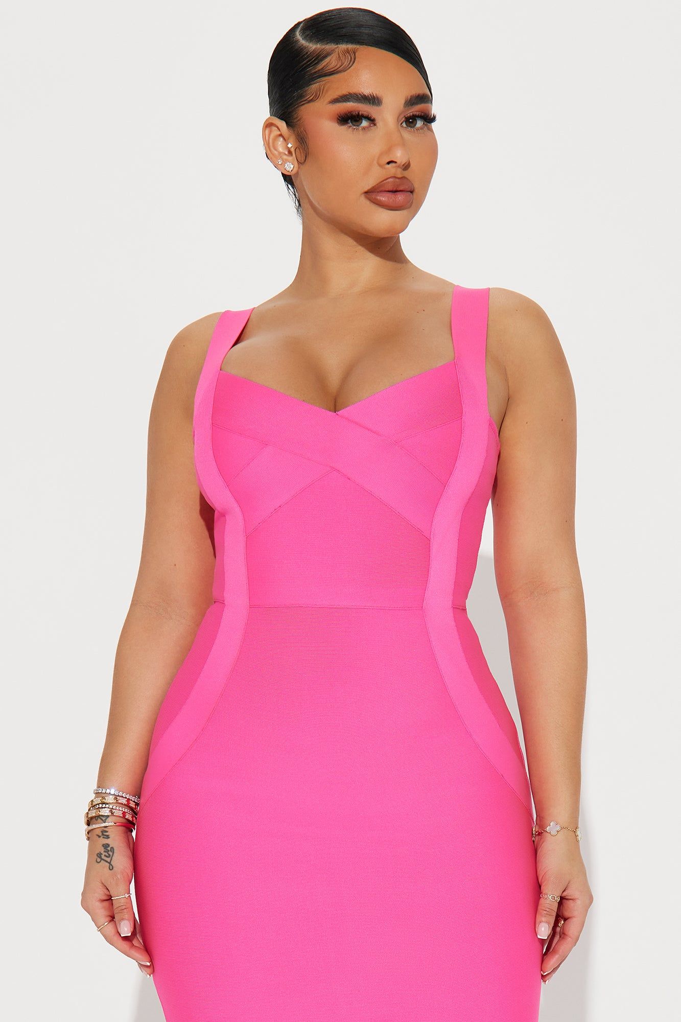 Elise Bandage Midi Dress - Hot Pink sold by Fashion Nova product image thumbnail 2