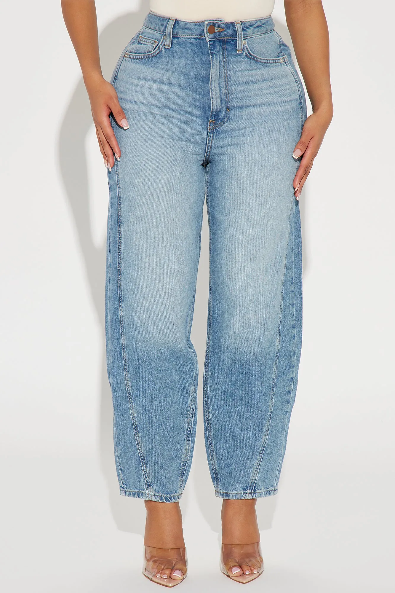 Double Life Tapered Jeans - Light Wash sold by Fashion Nova product image thumbnail 2