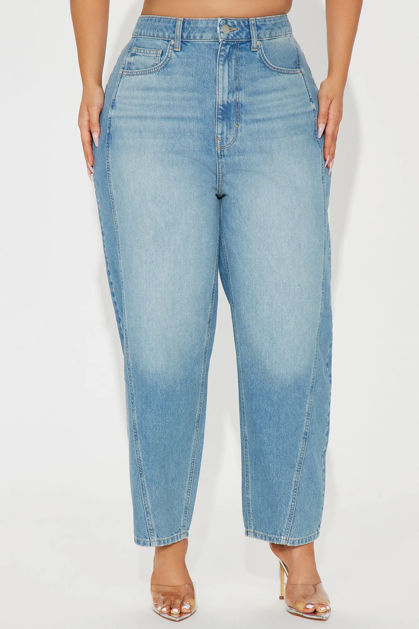 Double Life Tapered Jeans - Light Wash sold by Fashion Nova product image thumbnail 5