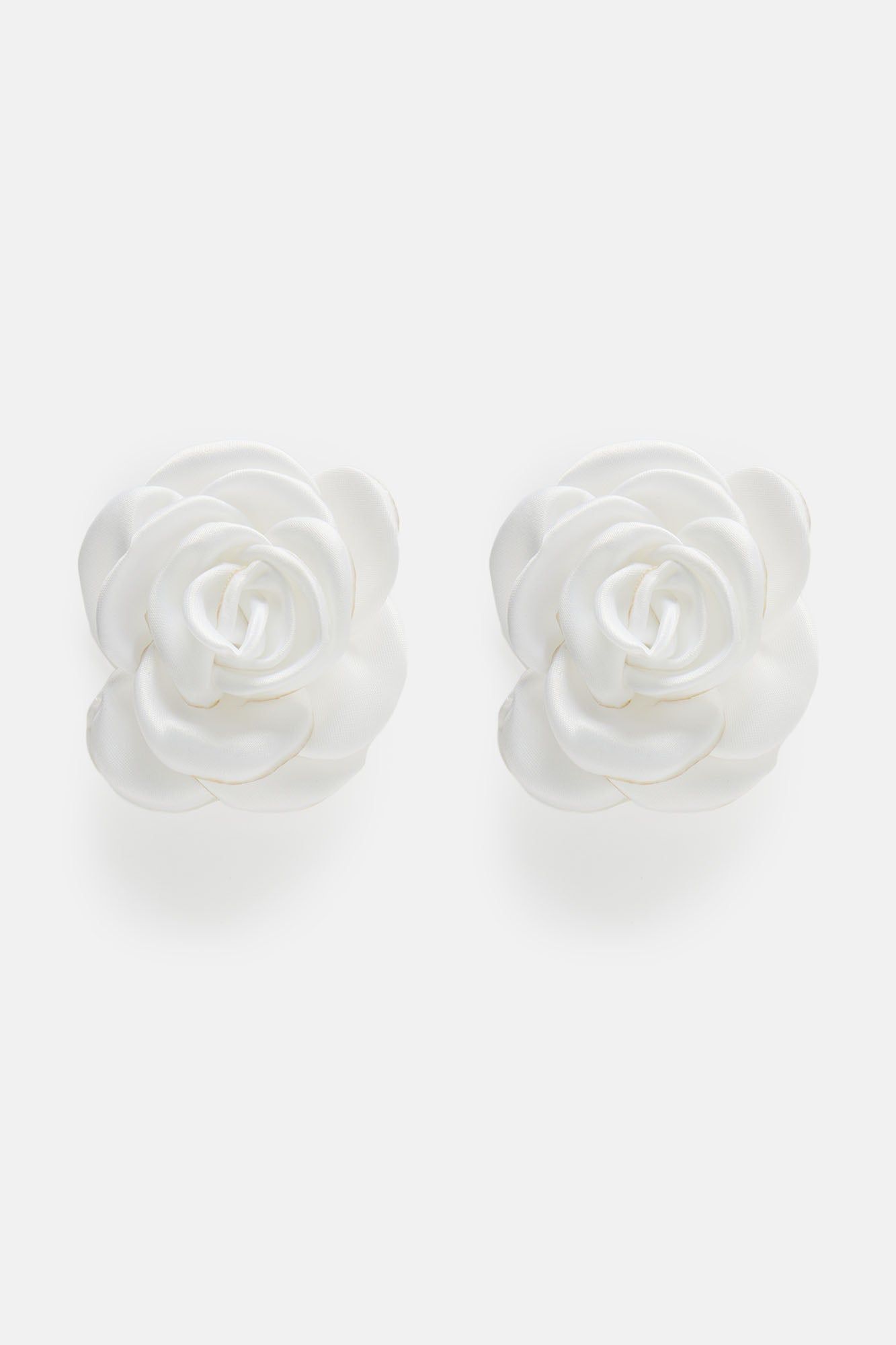 Mon Cherie Rose Earrings - White sold by Fashion Nova product image thumbnail 3