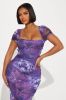 Flourishing Mesh Maxi Dress - Purple sold by Fashion Nova