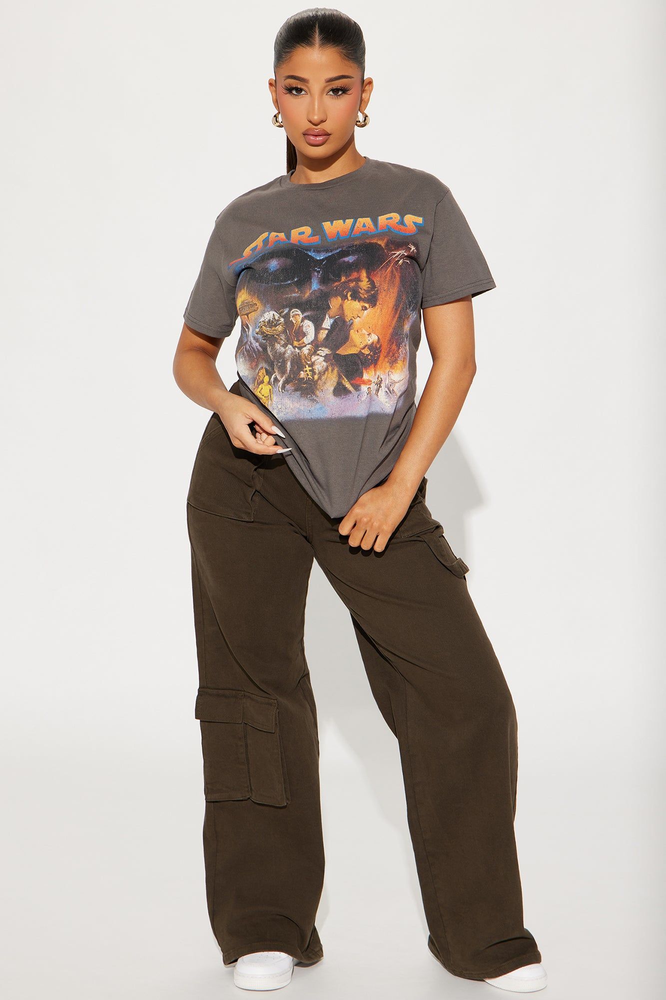 Star Wars Washed Graphic Tee - Black Wash sold by Fashion Nova product image thumbnail 3