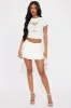 Better Behave Pleated Micro Mini Skirt - White sold by Fashion Nova