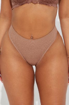 See About It Seamless Thong 3 Pack Panties - Nude/combo sold by Fashion Nova