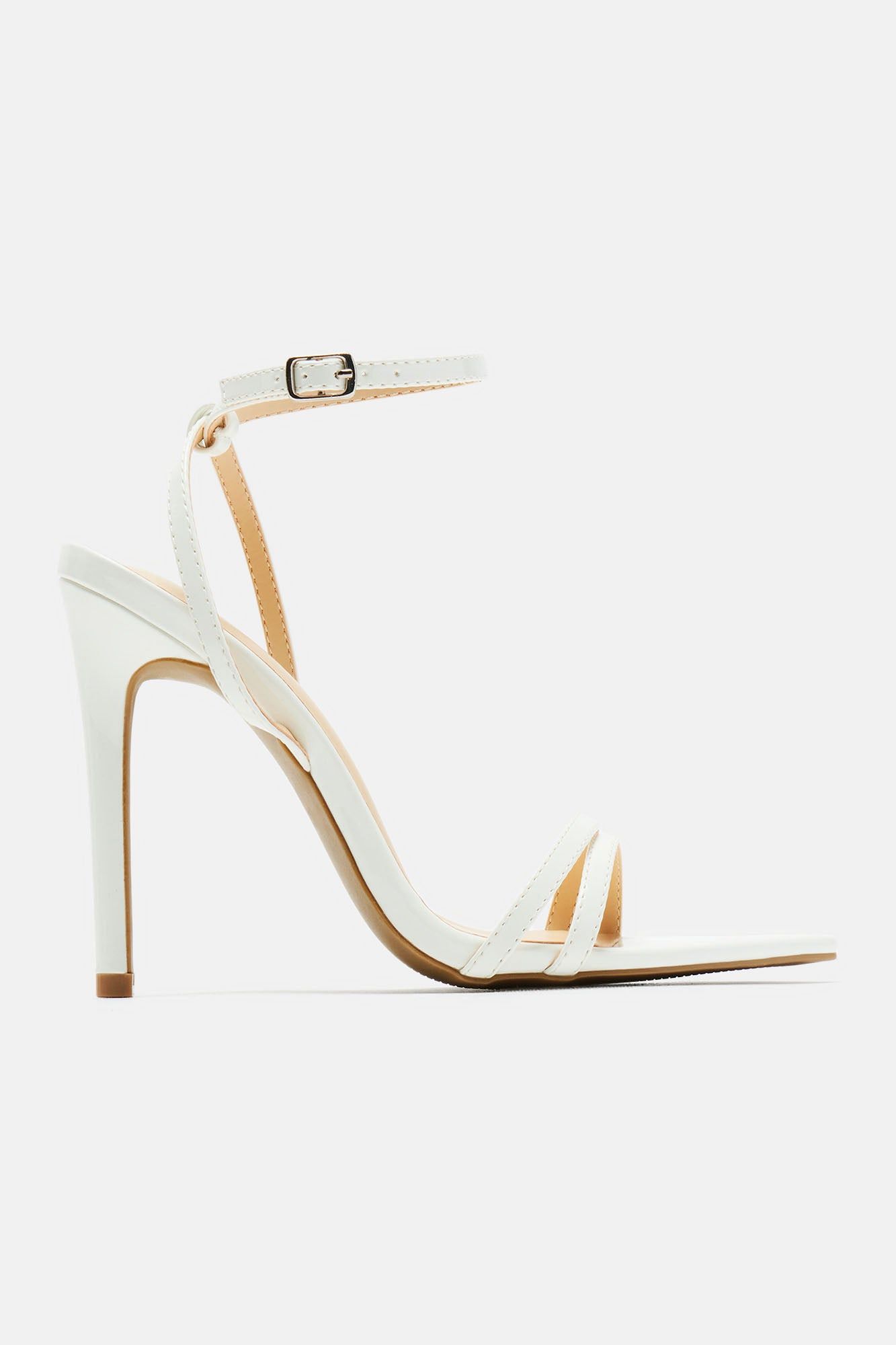 Hanna Heeled Sandals - White sold by Fashion Nova product image thumbnail 5