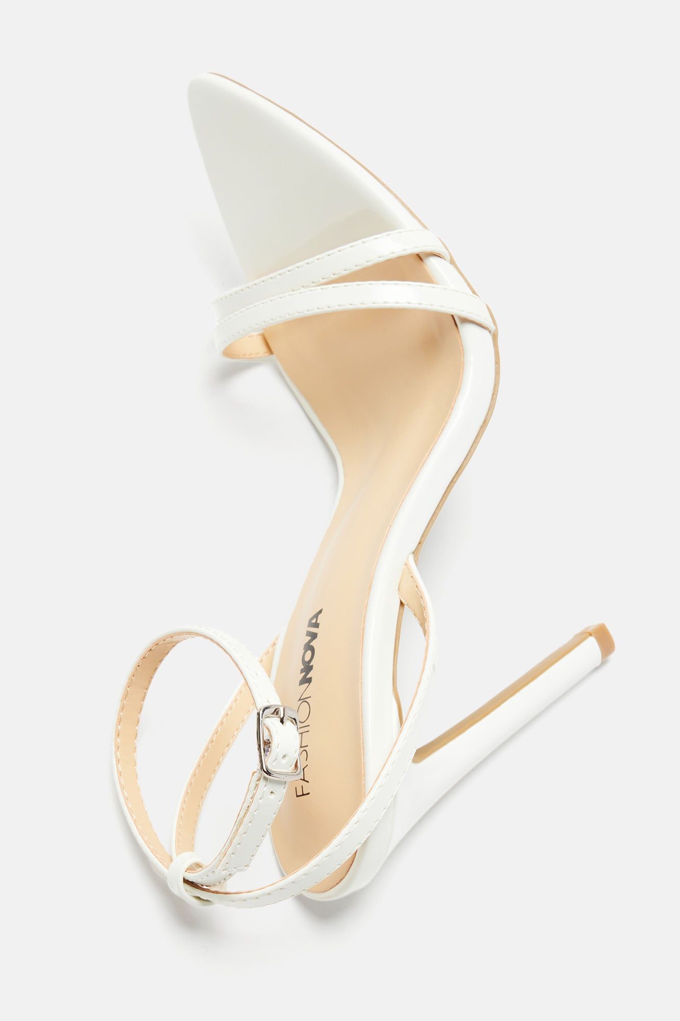 Hanna Heeled Sandals - White sold by Fashion Nova product image thumbnail 4