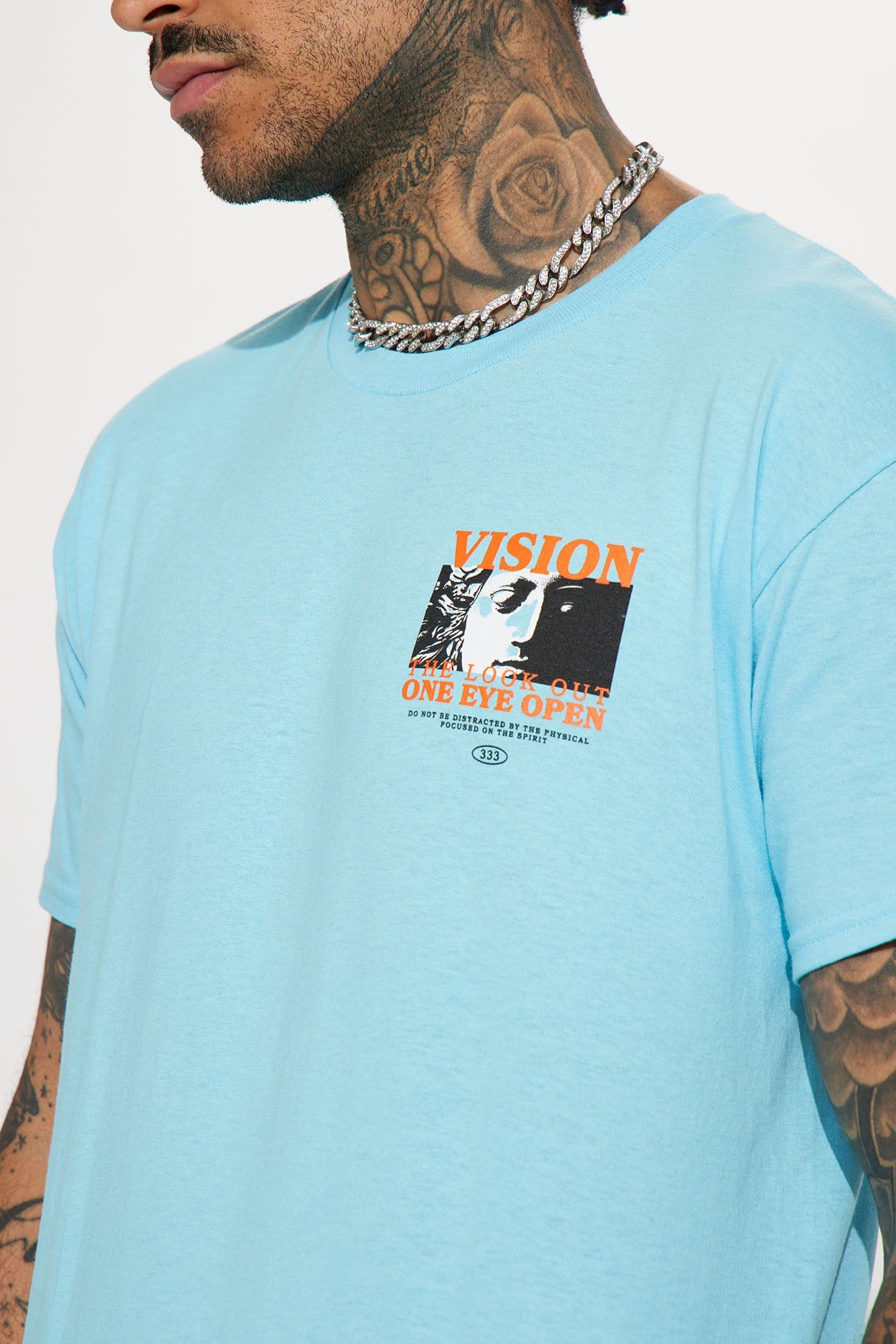 The Look Out Short Sleeve Tee - Blue sold by Fashion Nova product image thumbnail 4