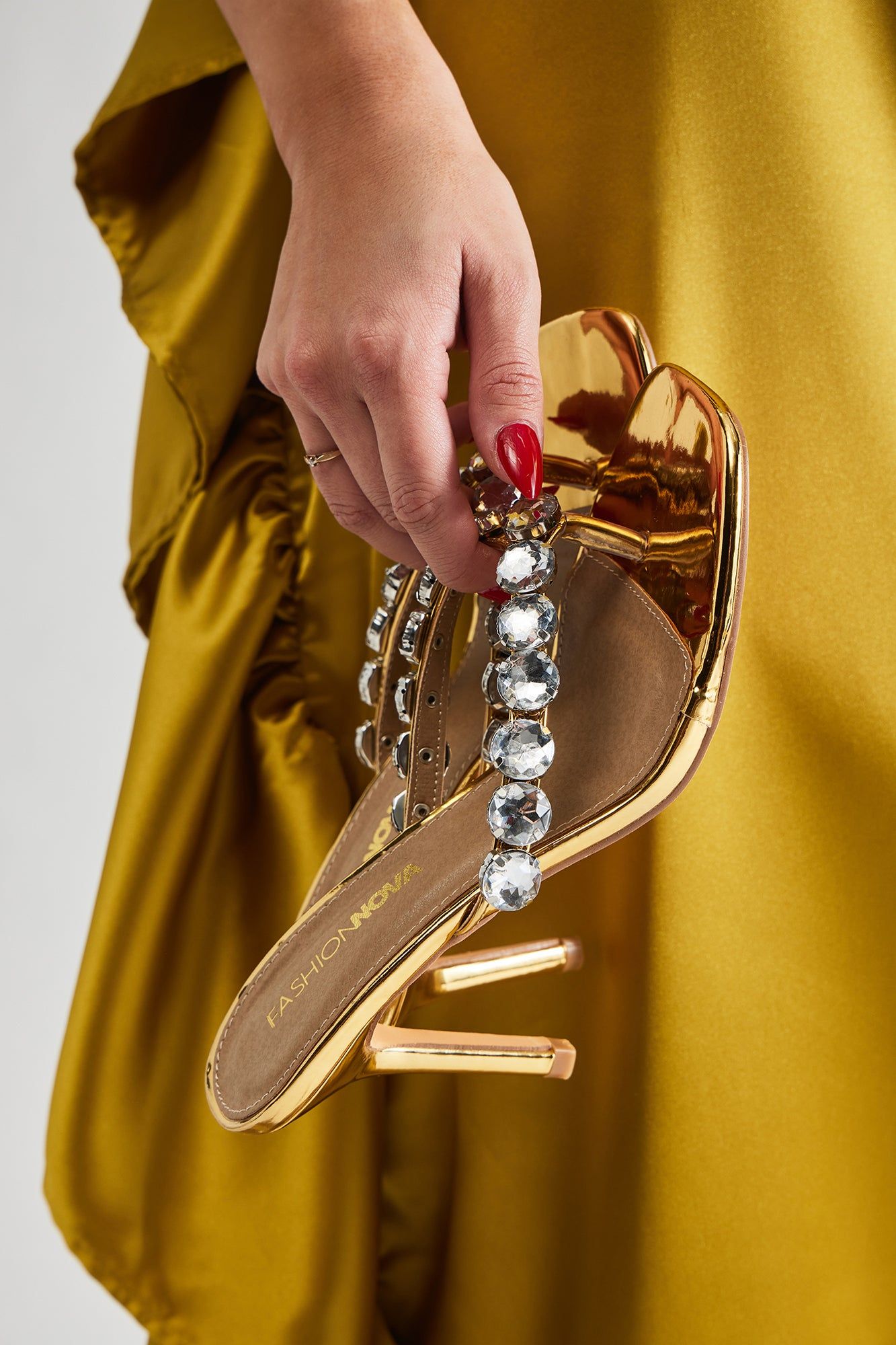 Princess Treatment Heeled Mules - Gold sold by Fashion Nova product image thumbnail 2