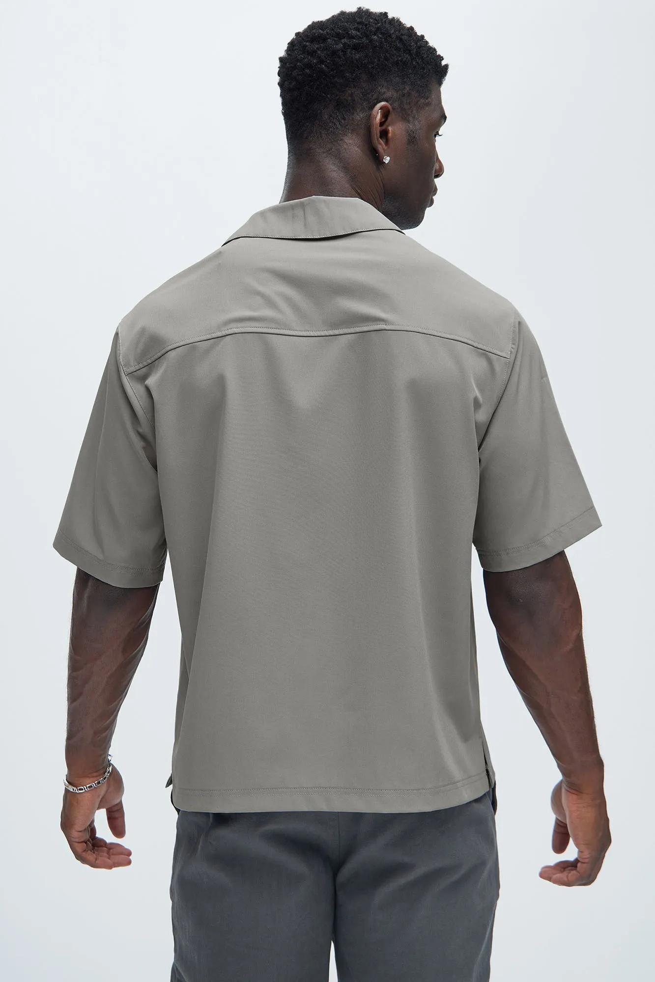 Worldwide Graphic Shirt - Grey sold by Fashion Nova product image thumbnail 4