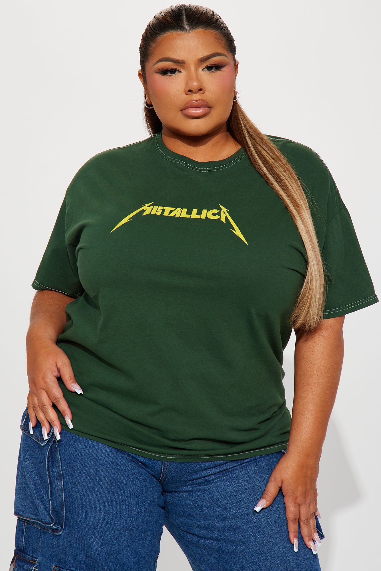 Seek & Destroy Metallica Tshirt - Green sold by Fashion Nova product image thumbnail 4