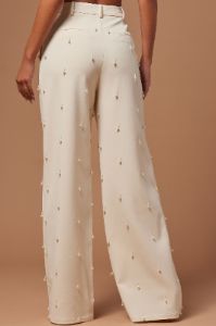 Rayah Embellished Pant - Champagne sold by Fashion Nova