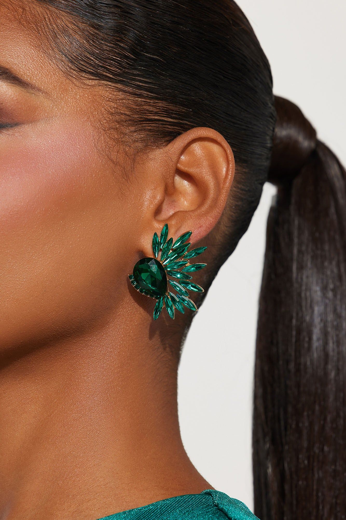 Fly Me Away Earrings - Green sold by Fashion Nova