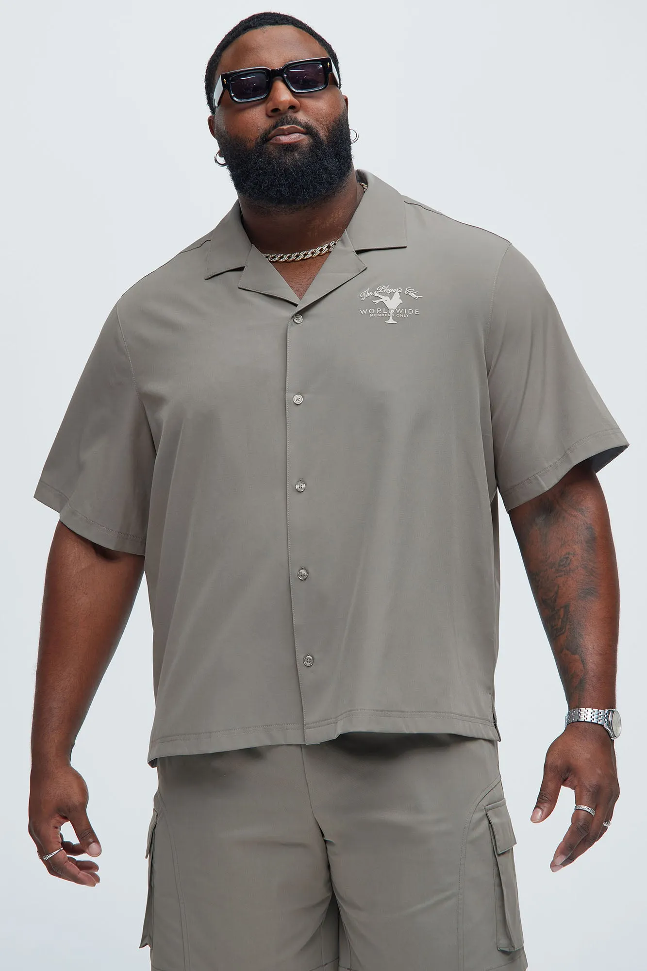 Worldwide Graphic Shirt - Grey sold by Fashion Nova product image thumbnail 5