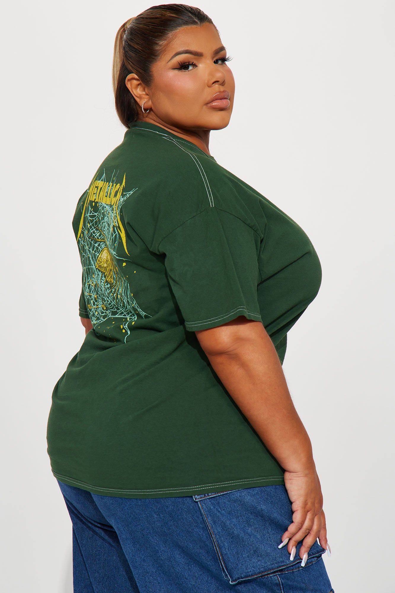 Seek & Destroy Metallica Tshirt - Green sold by Fashion Nova product image thumbnail 6