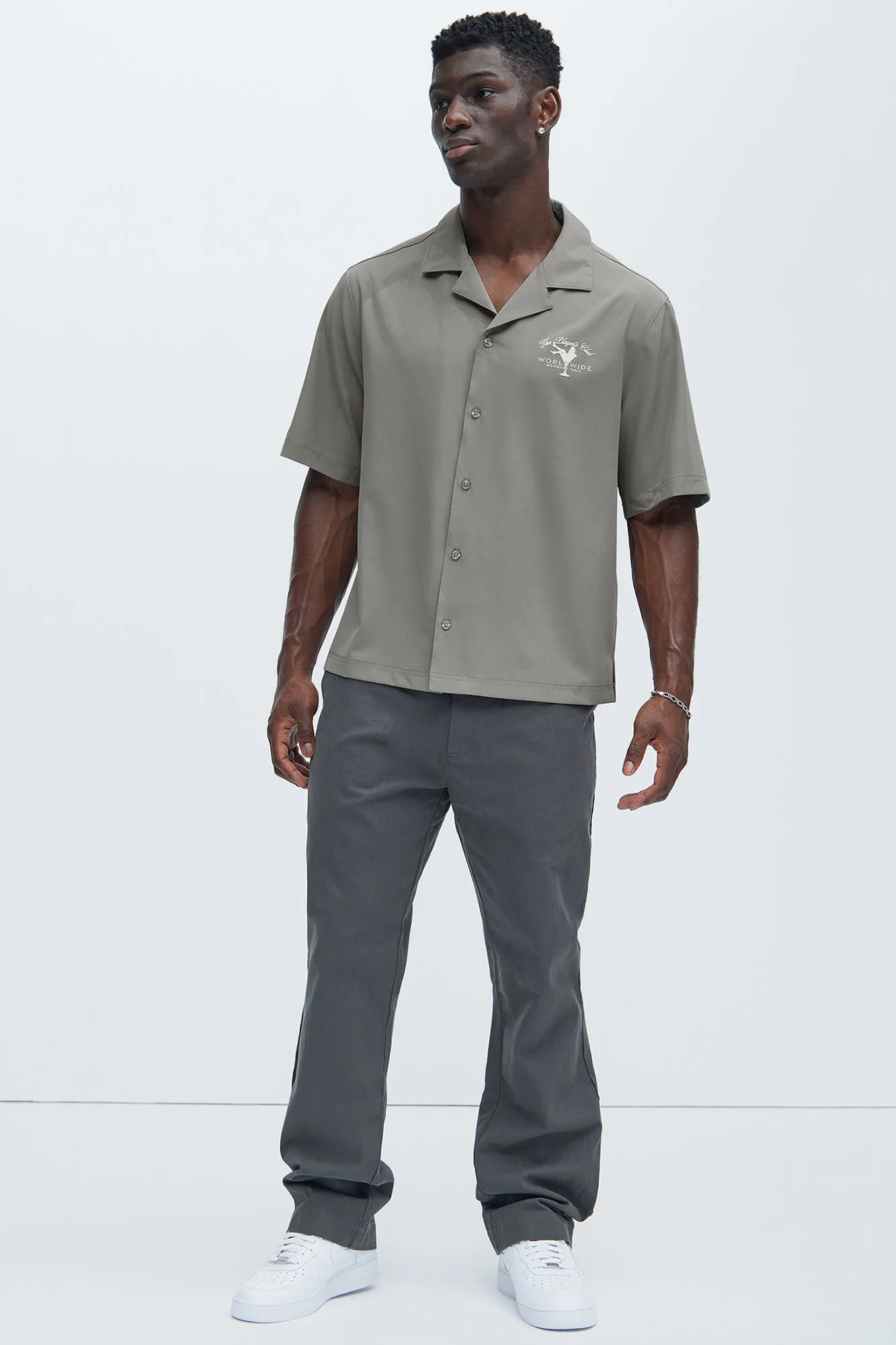 Worldwide Graphic Shirt - Grey sold by Fashion Nova product image thumbnail 2