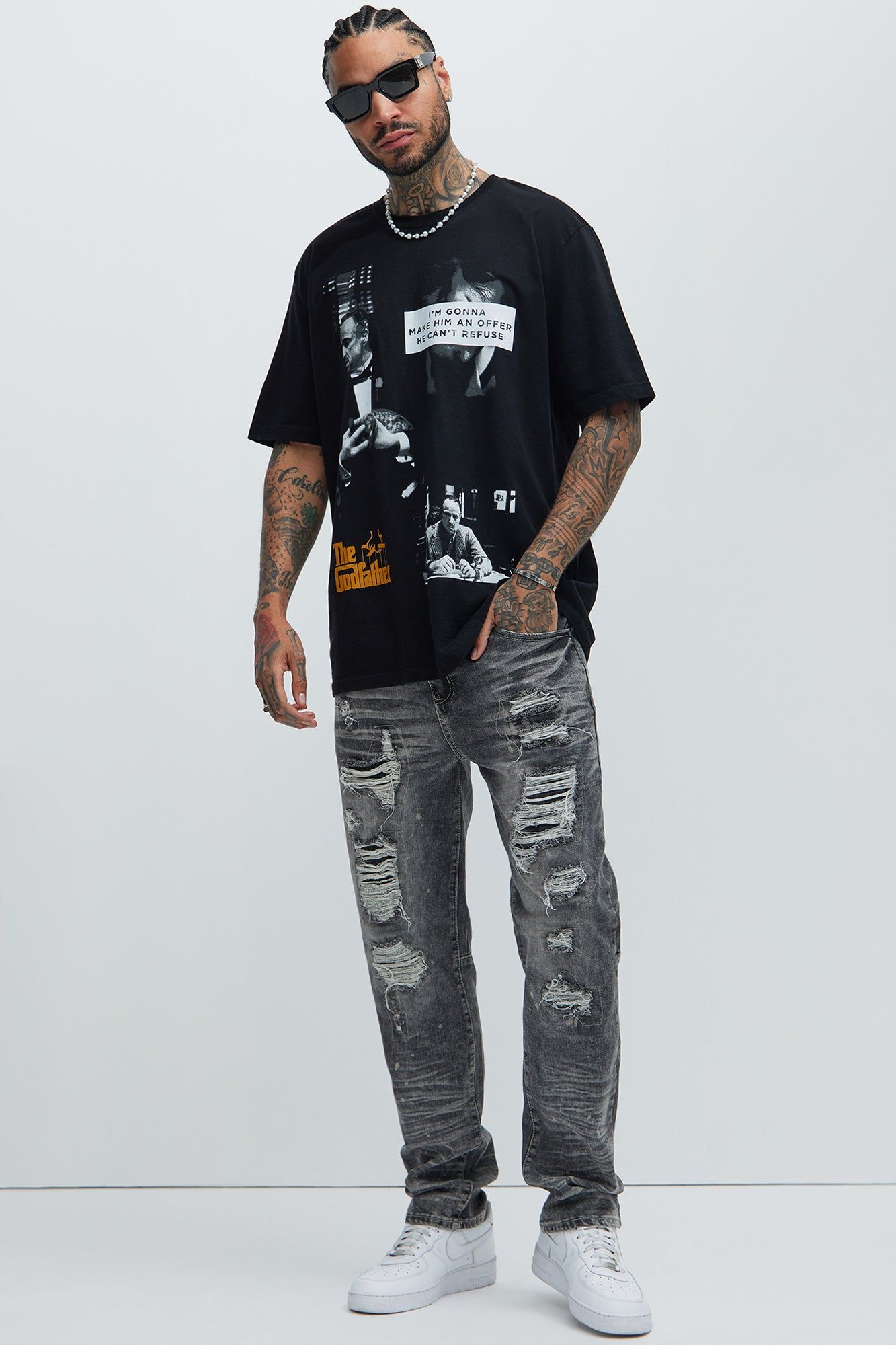 The Godfather The Offer Short Sleeve Tee - Black sold by Fashion Nova