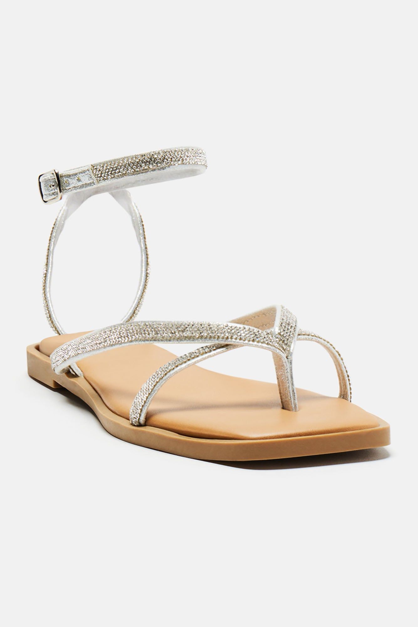 Don't Pretend Embellished Sandals - Silver sold by Fashion Nova product image thumbnail 2