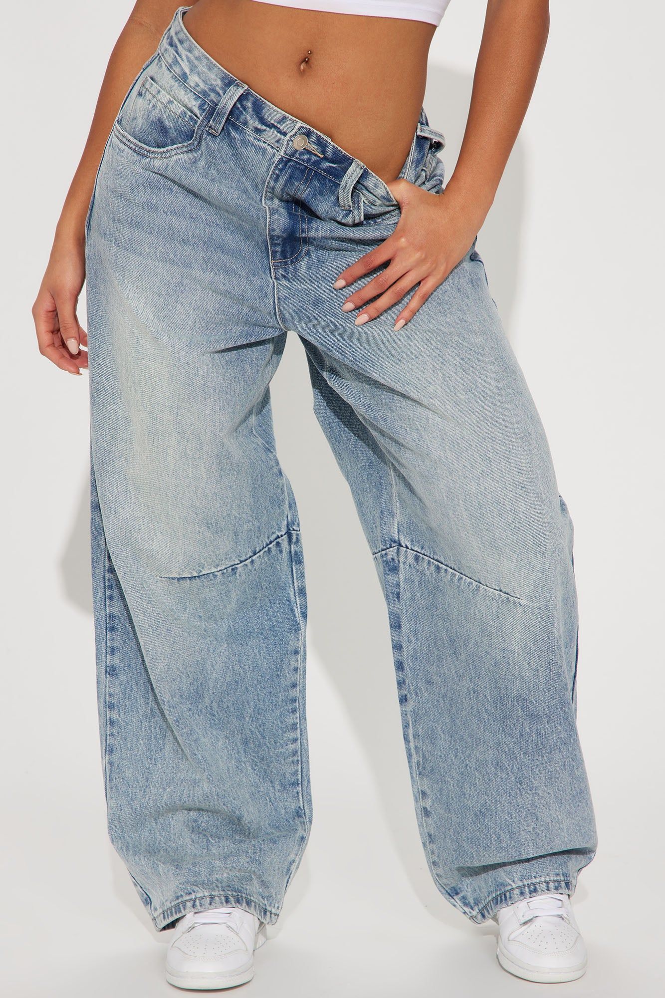 Cant Let Go Baggy Jeans - Medium Wash sold by Fashion Nova product image thumbnail 2