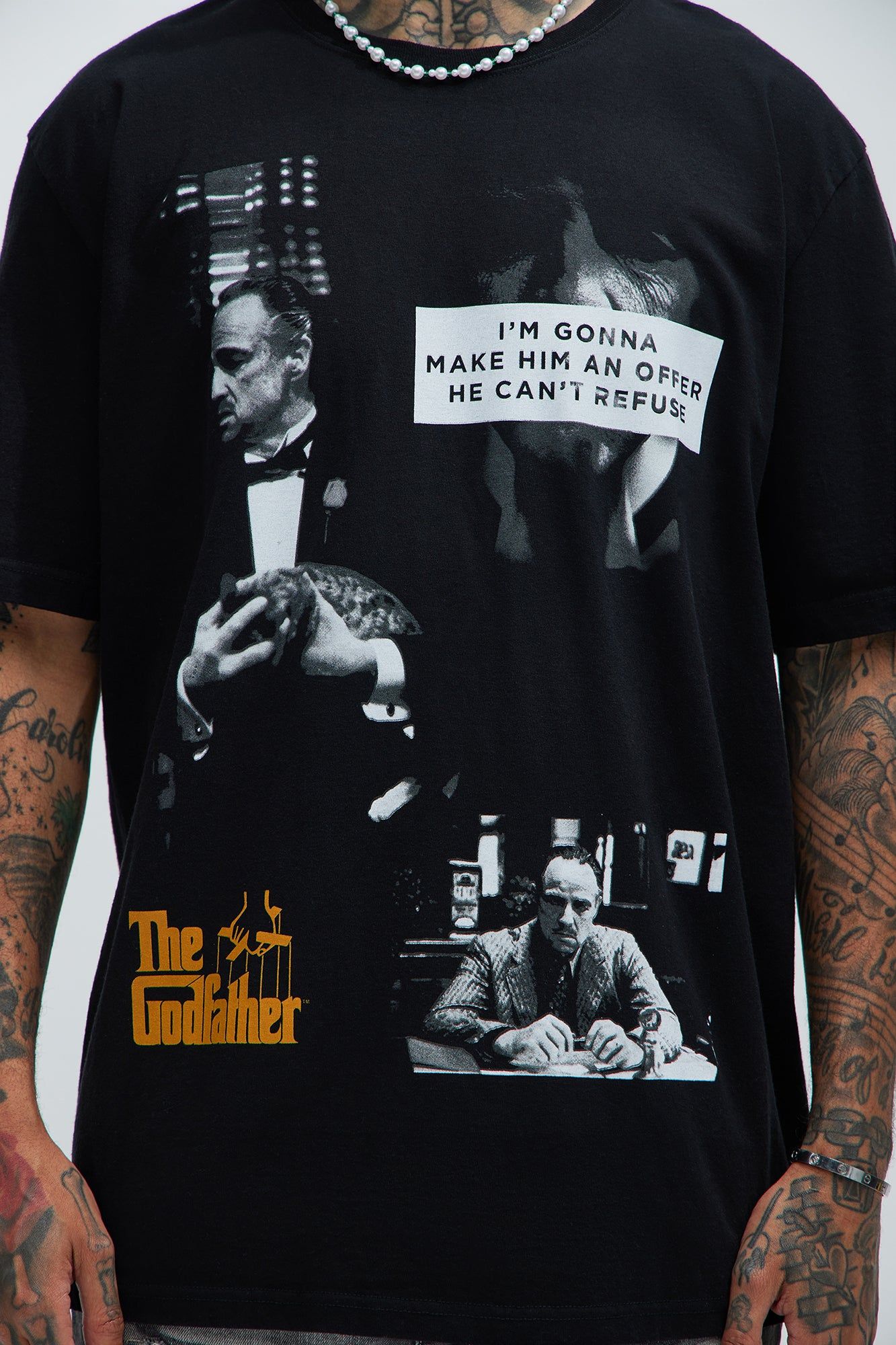 The Godfather The Offer Short Sleeve Tee - Black sold by Fashion Nova product image thumbnail 3