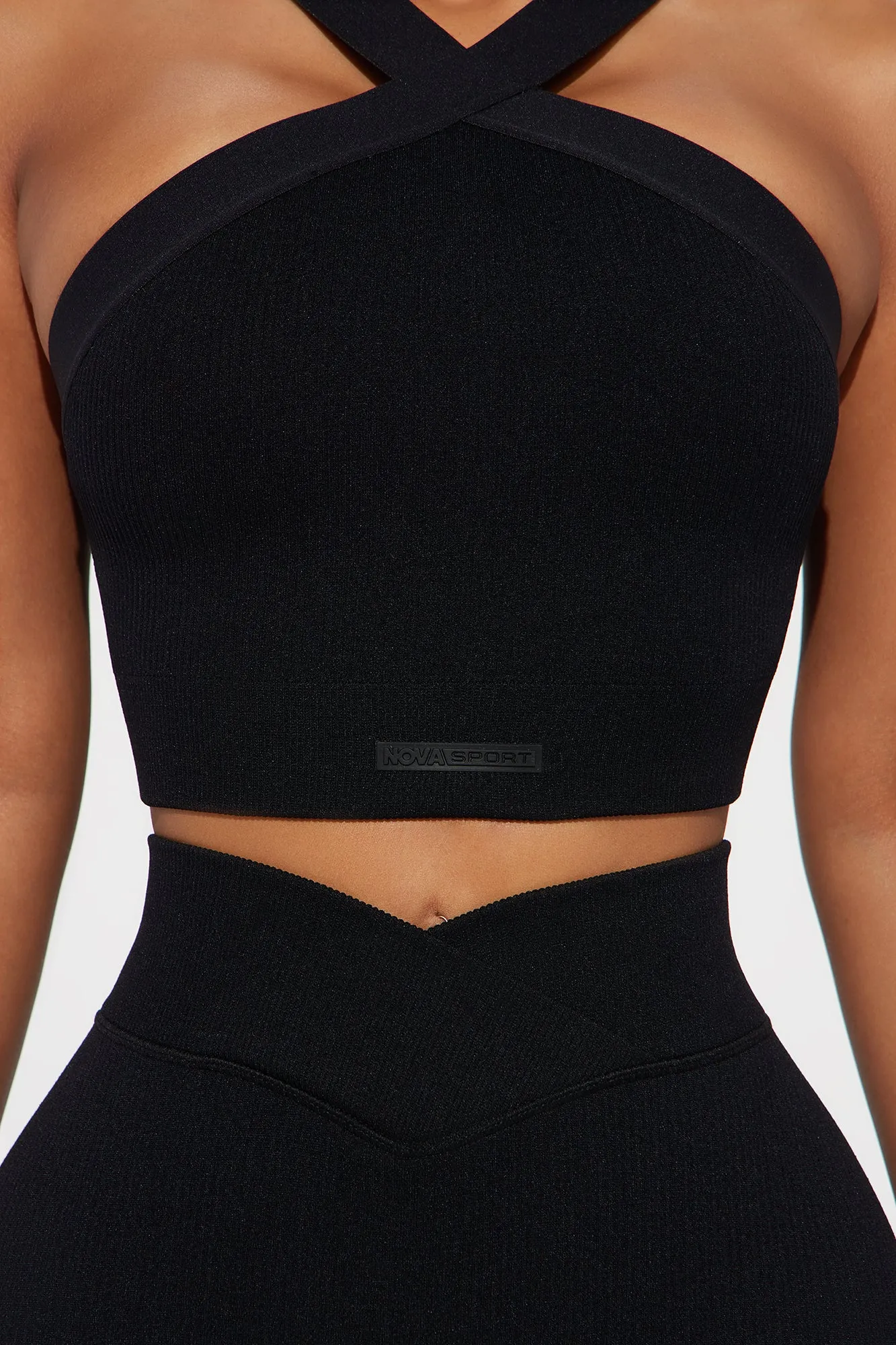 Double Cross Effortless Seamless Active Sports Bra - Black sold by Fashion Nova product image thumbnail 3