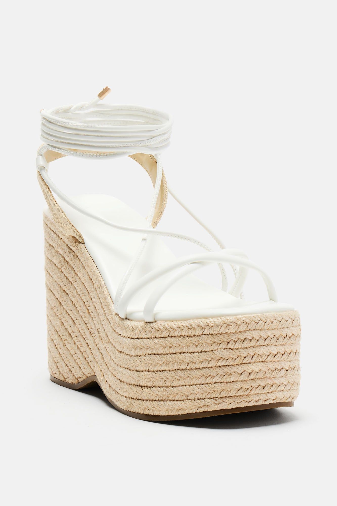 Play It Your Way Wedges - White sold by Fashion Nova product image thumbnail 2