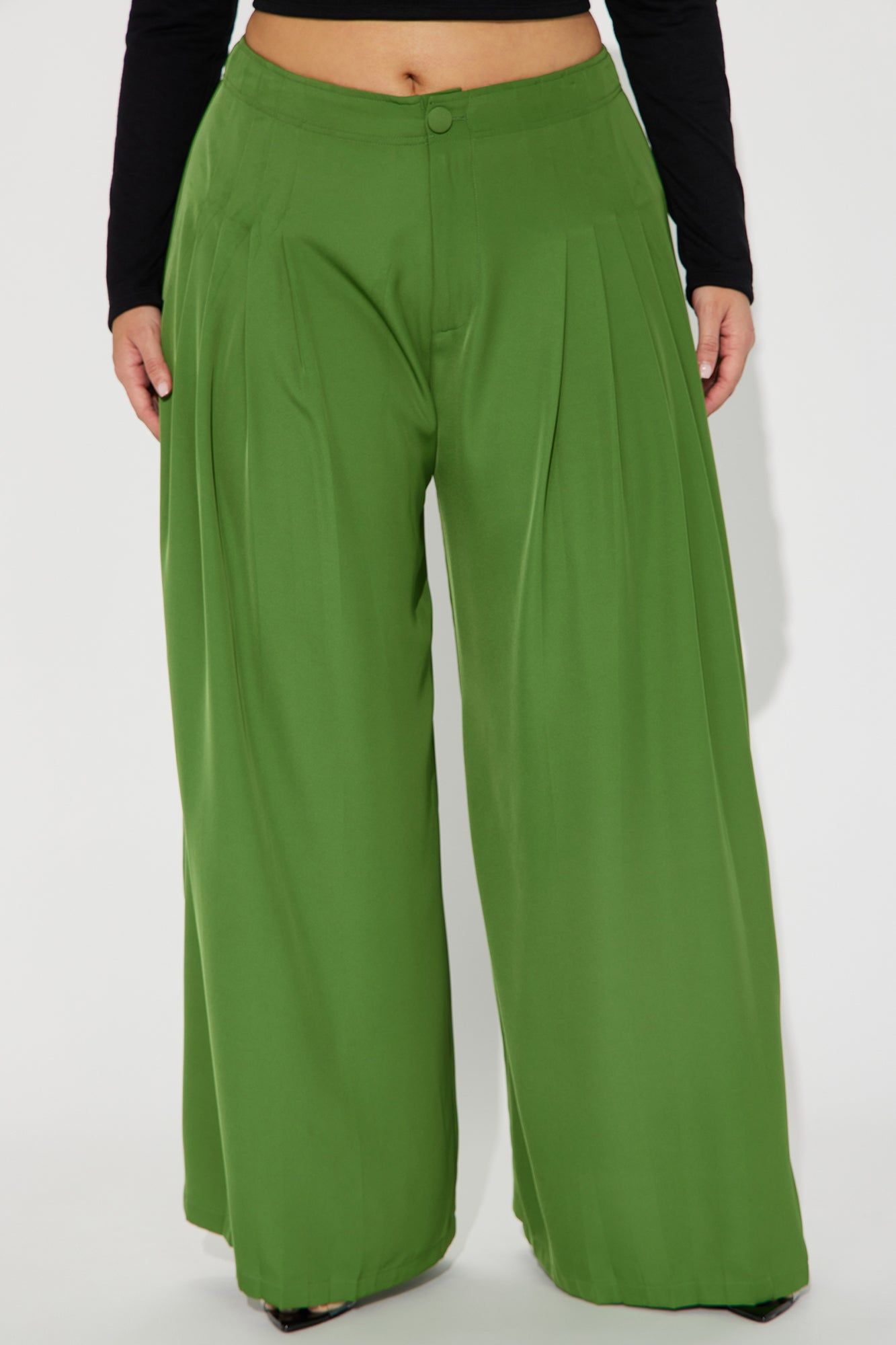 Got That Feeling Pleated Trouser - Green sold by Fashion Nova product image thumbnail 5