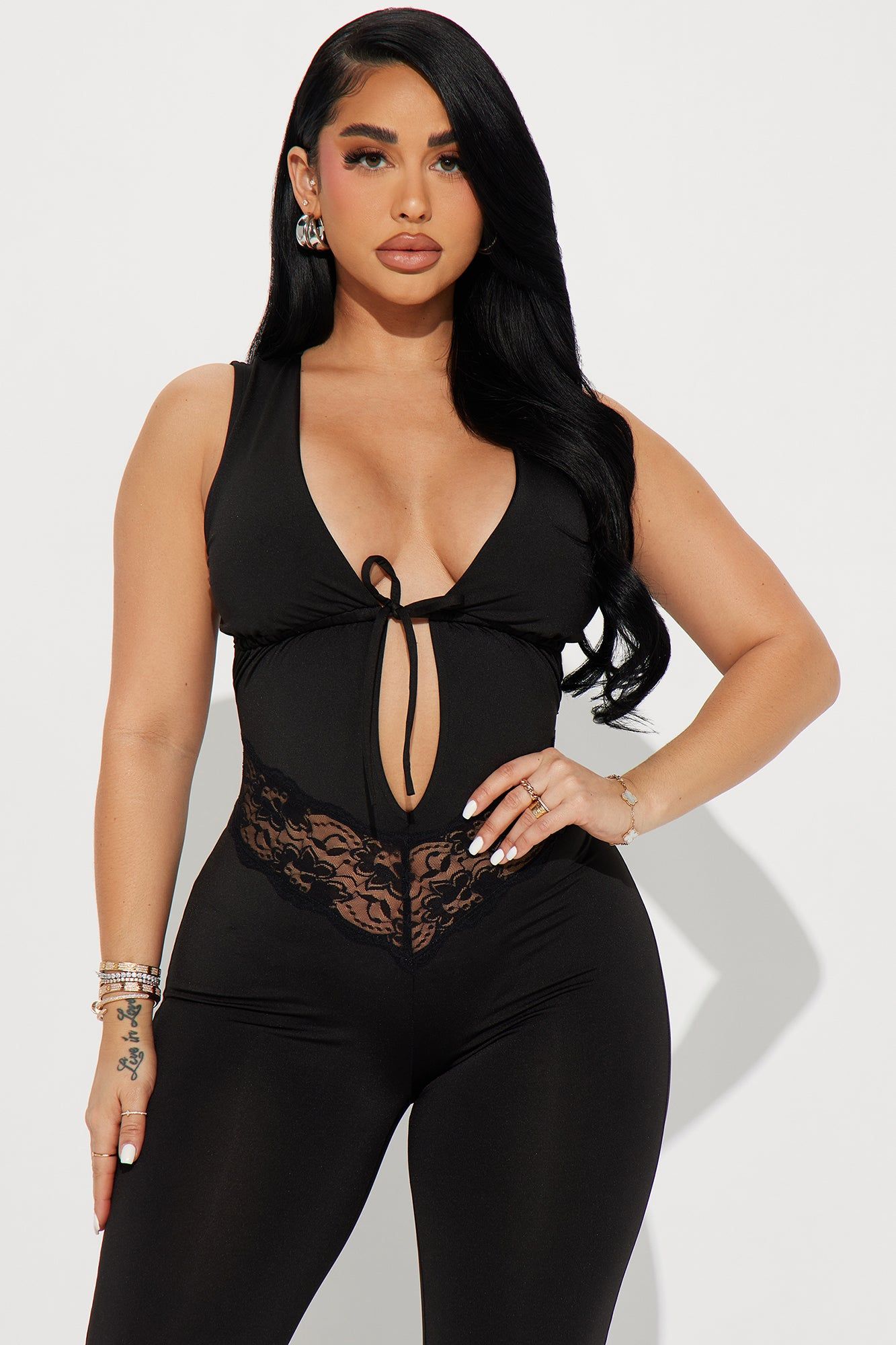 Midnight Rendezvous Sleeveless Jumpsuit - Black sold by Fashion Nova product image thumbnail 2