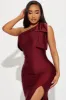 Gabriette Maxi Dress - Burgundy sold by Fashion Nova