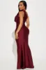 Gabriette Maxi Dress - Burgundy sold by Fashion Nova