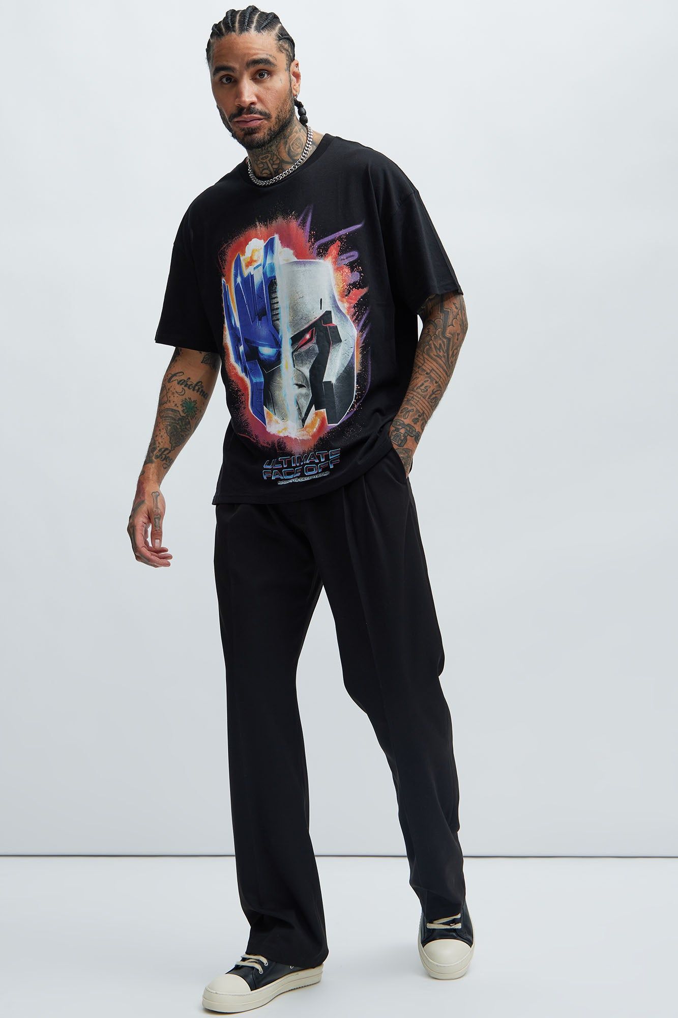 Transformers Ultimate Face Off Oversized Short Sleeve Tee - Black sold by Fashion Nova product image thumbnail 2