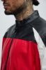 Faux Leather Racing Jacket - Black/combo sold by Fashion Nova