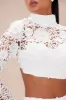 Dayna Floral Embroidered Skirt Set - White sold by Fashion Nova