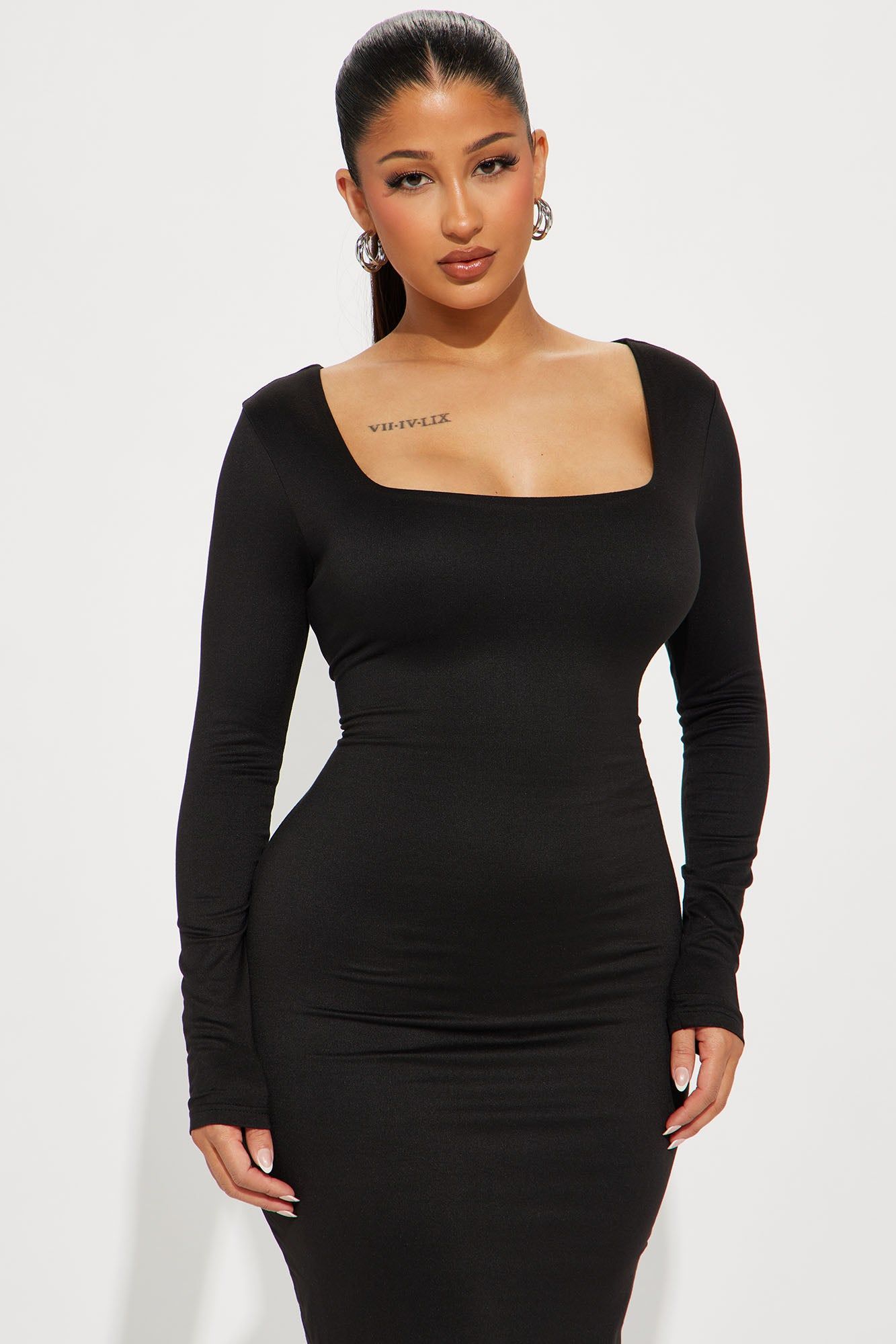 Shyla Double Lined Maxi Dress - Black sold by Fashion Nova product image thumbnail 2