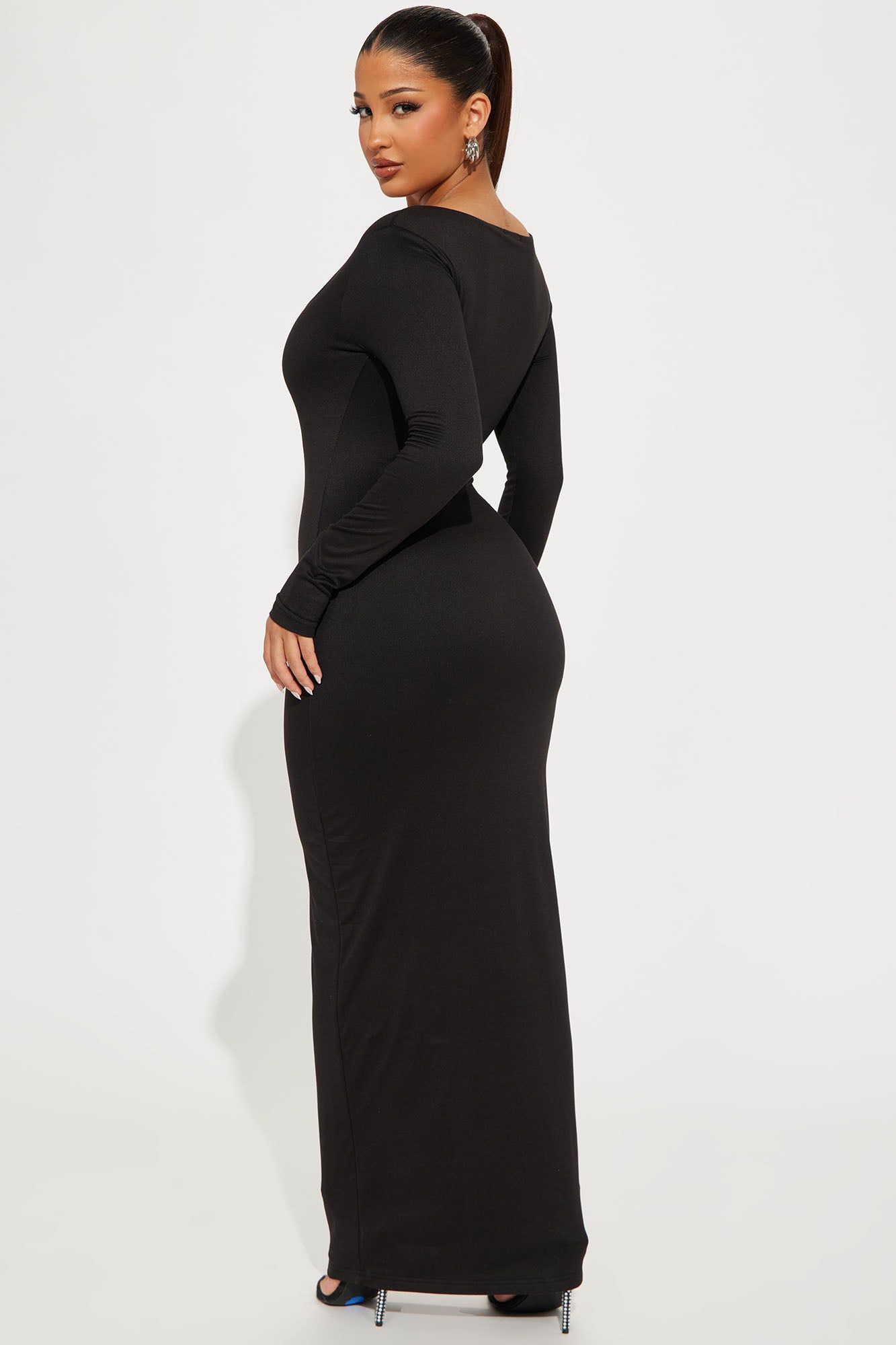 Shyla Double Lined Maxi Dress - Black sold by Fashion Nova product image thumbnail 3