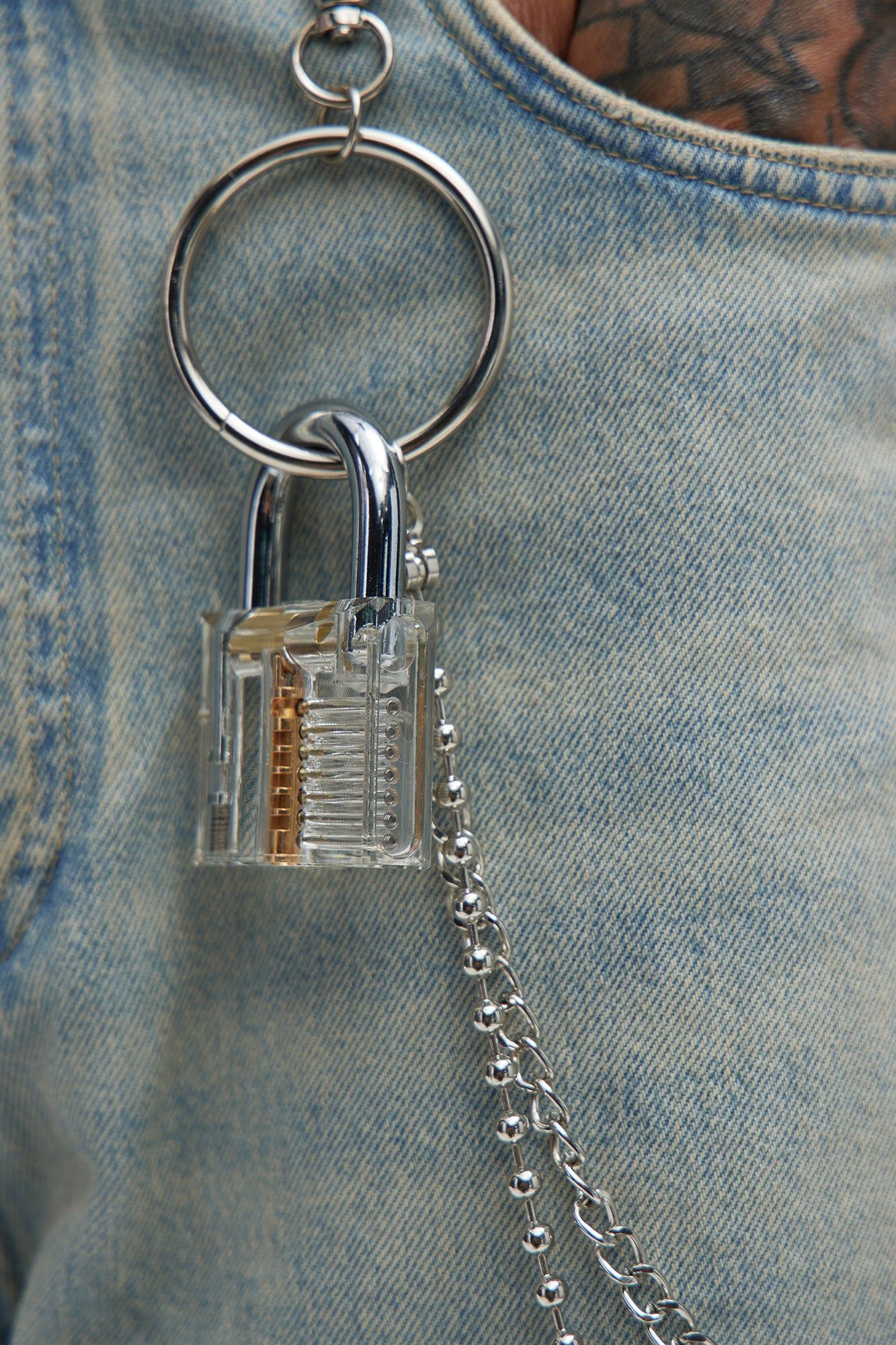 Keep The Keys Layered Pant Chain - Silver sold by Fashion Nova product image thumbnail 2