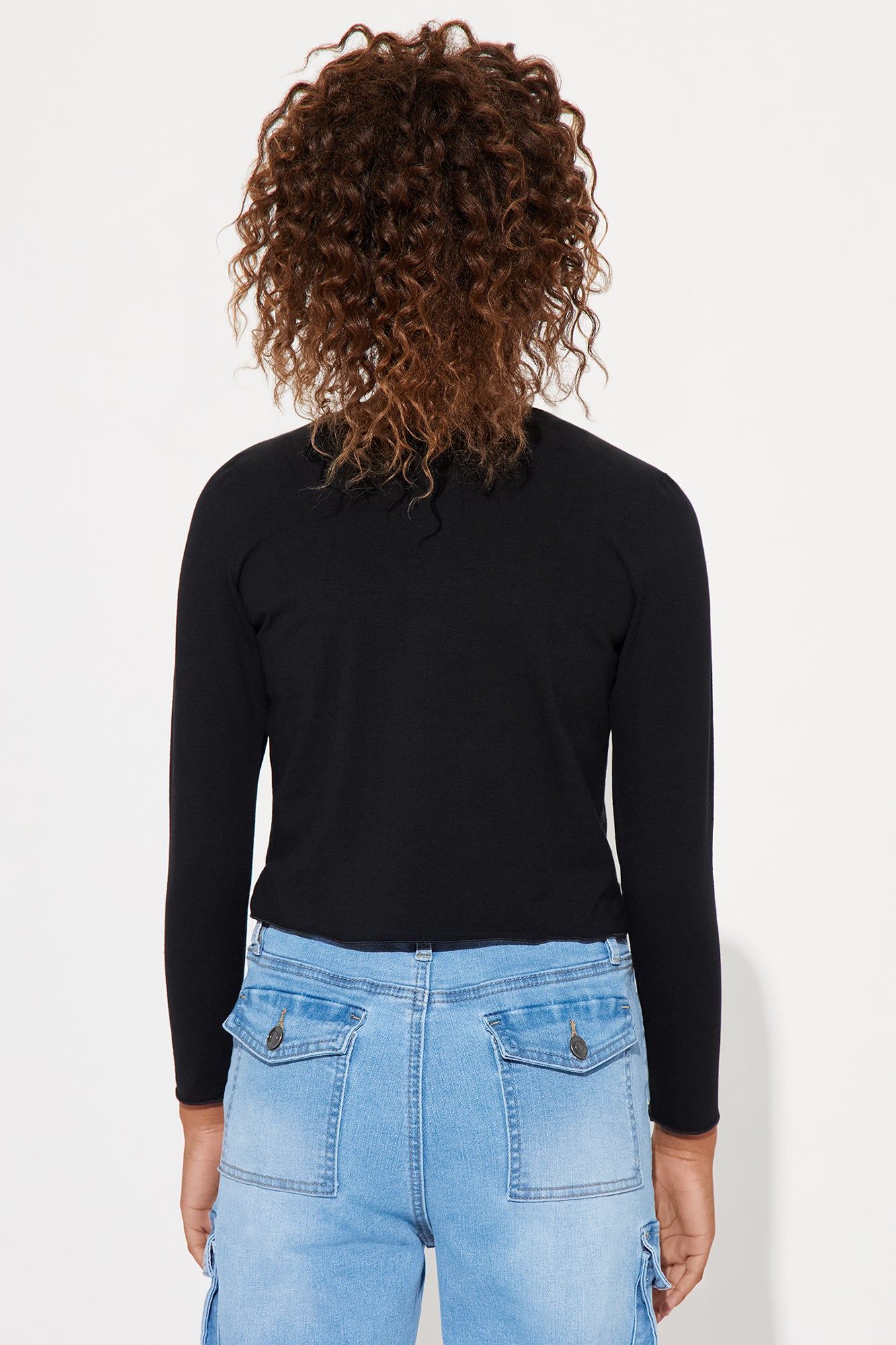 Mini Meshing With Love Long Sleeve Tee - Black sold by Fashion Nova product image thumbnail 4